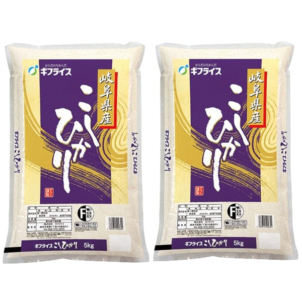 【令和6年産】【精米】ギフライス 新米 岐阜県産コシヒカリ(5kg×2袋)【お届け期間：9月23日〜11月10日】【新米特集】【ふるさとの味・東海】　商品画像1