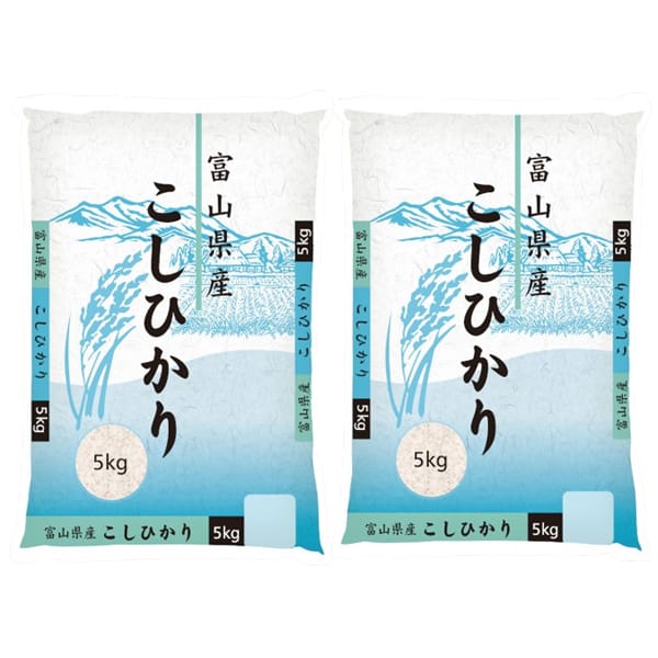 【令和6年産】【精米】ヤマトライス 新米 富山県産コシヒカリ(5kg×2袋)【お届け期間：9月23日〜11月10日】【新米特集】【ふるさとの味・東海】　商品画像1