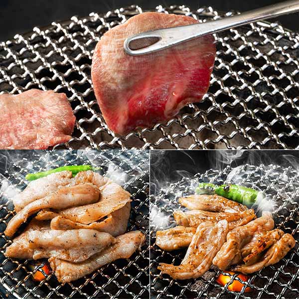 牛タン、豚トロ、鶏せせりの3種焼肉舌鼓セット (牛タン500g、トントロ500g、鶏セセリ300g)【ブラックフライデー】【サクワ】【直送】　商品画像1