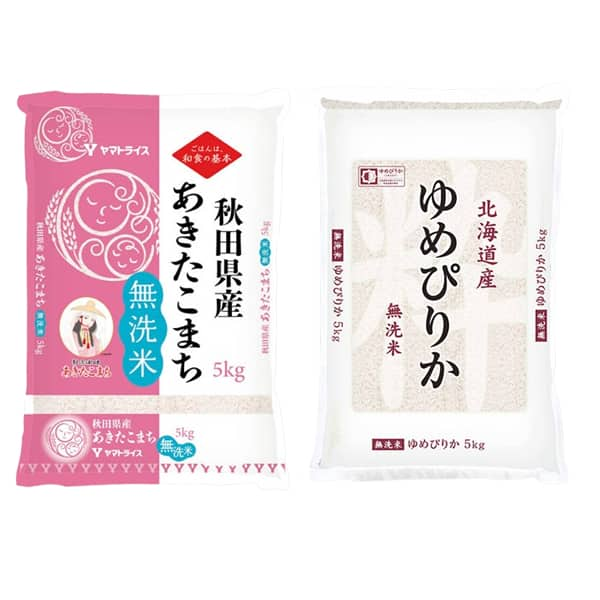 【令和6年産】【無洗米】ヤマトライス 人気銘柄 新米無洗米食べ比べセット(5kg×2)【限定30点】【お届け期間：11月12日〜12月8日】【ブラックフライデー】【ふるさとの味・東海】　商品画像1