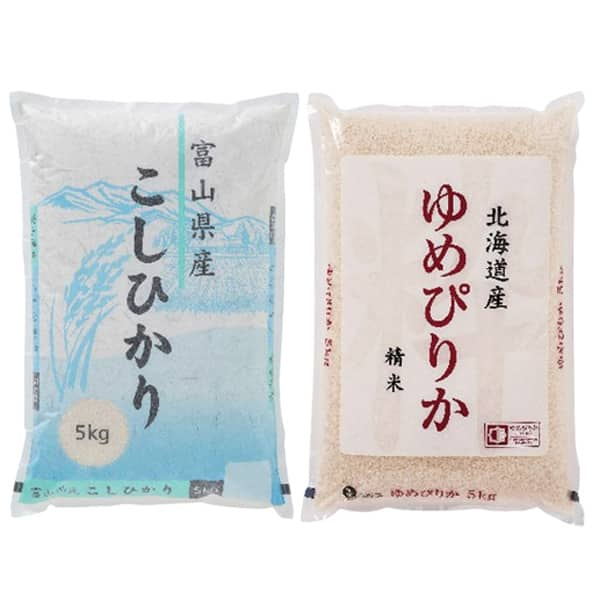 【令和6年産】【精米】ヤマトライス 有名銘柄 お米食べ比べ2袋セット(5kg×2)【お届け期間：12/10(火)〜12/27(金)】【ふるさとの味・東海】　商品画像1