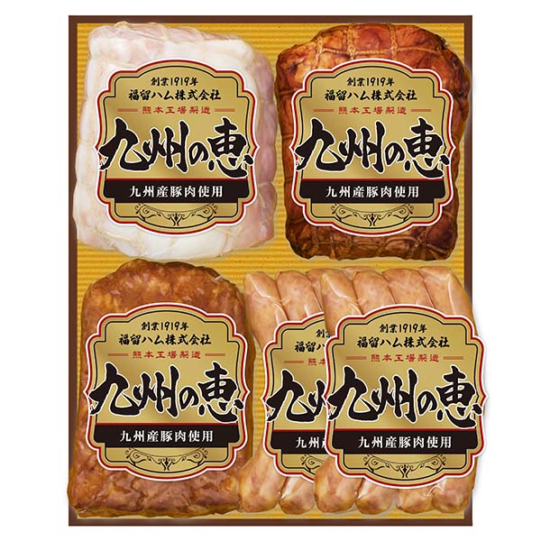 広島 福留ハム 九州の恵 九州産豚肉使用ギフト F-500【冬の贈りもの・お歳暮】【NN】 商品画像1