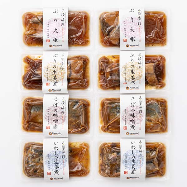 国産 煮魚惣菜 4種8パック[SYN-S2222]【イオンゴールドカード会員さま限定特別セール3月】　商品画像1
