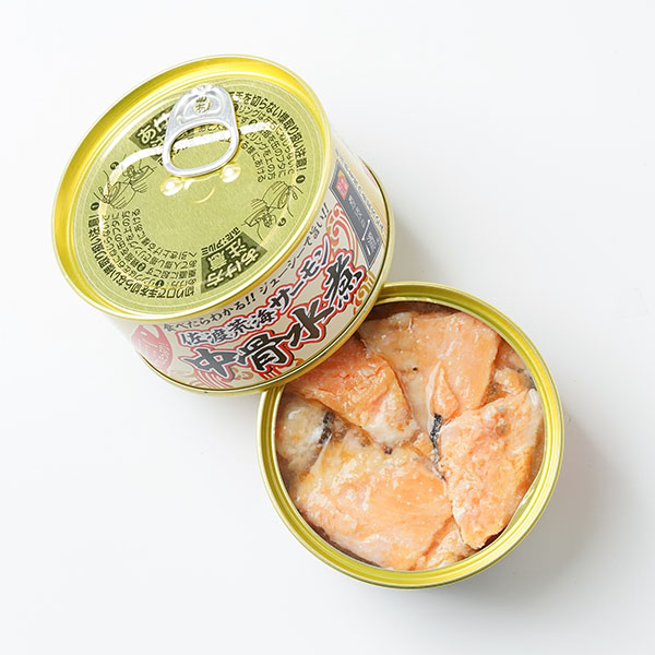 新潟県 能水商店にいがた佐渡荒海サーモン中骨水煮缶詰６缶セットJ-029【お届け期間】2025年11月11日-2026年1月10日【冬の贈りもの・お歳暮】【KN】　商品画像1