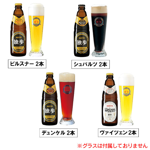 宮下酒造 独歩ビールセレクション8本【お届け期間：8月8日〜8月12日】【お盆ごちそう特集】　商品画像1