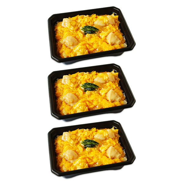 レンジでお手軽弁当 親子丼×3個【サクワ】　商品画像1