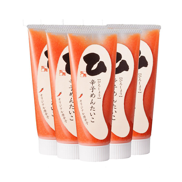 ひろしょう 北海道産原料 博多辛子めんたいこチューブ 90g×5 [CHU-5]【おいしいお取り寄せ】　商品画像1