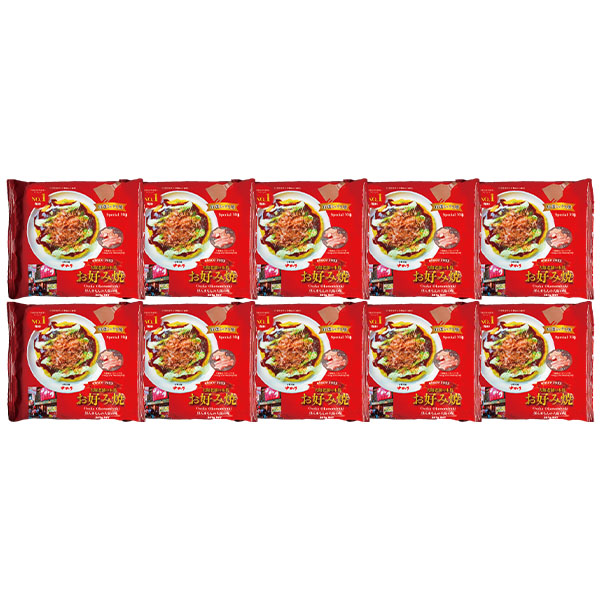 大阪　お好み焼きゆかり 冷凍お好み焼　特選ミックス241ｇ×10【NN】　商品画像1