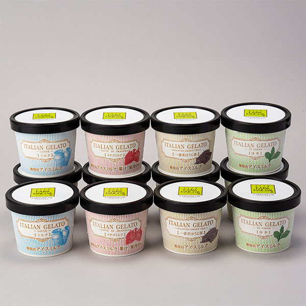 KAMANARIYA イタリアンジェラート 4種×各3個 計12個(L7742)【サクワ】【直送】　商品画像1