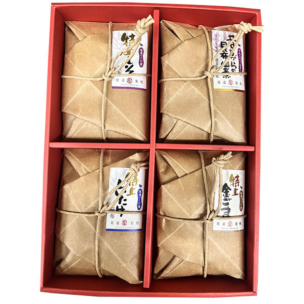 広島県尾道市 プレミアム昆布佃煮セット 昔ながらの昆布佃煮160g×1、特上しそ昆布160g×1、特上金ごま昆布160g×1、特上しいたけ昆布160g×1【NN】 商品画像1