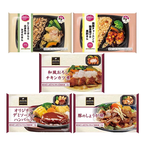 阪急デリカ ワンプレート・デリ2種とワンディッシュ・デリ3種のセットA【＠FROZEN】　商品画像1