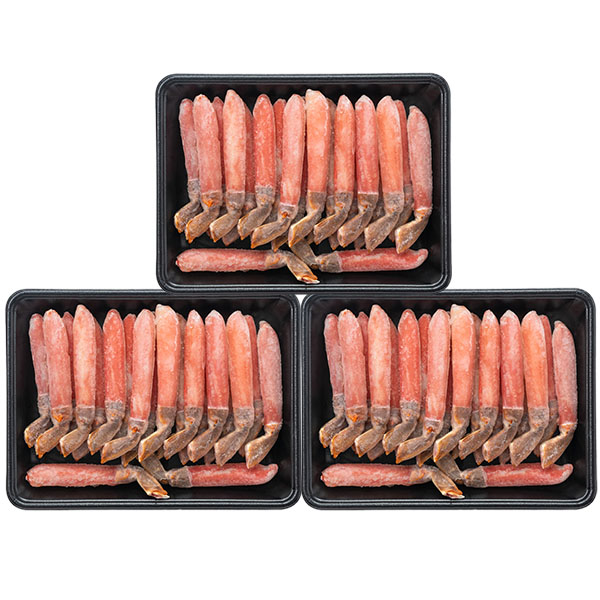 ロシア産 生ずわいがに脚ポーション 500g×3【お届け期間:12月26日〜12月30日】【年末年始ごちそう特集】 商品画像1