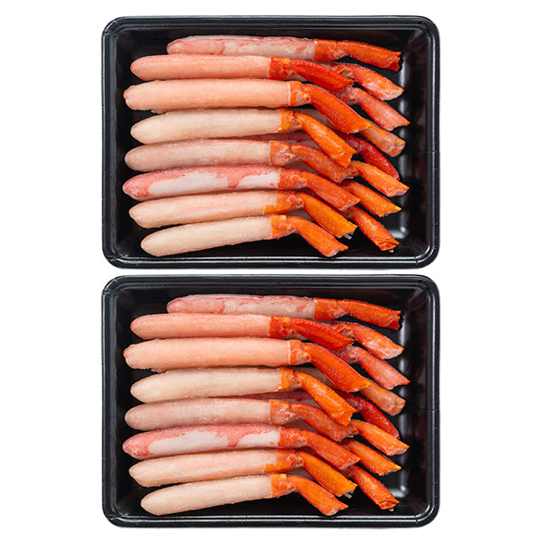 北海道産 生紅ずわいがに脚ポーション 400g×2【お届け期間：12月26日〜12月30日】【年末年始ごちそう特集】　商品画像1