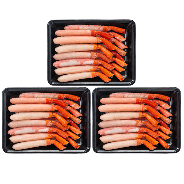 北海道産 生紅ずわいがに脚ポーション 400g×3【お届け期間：12月26日〜12月30日】【年末年始ごちそう特集】　商品画像1