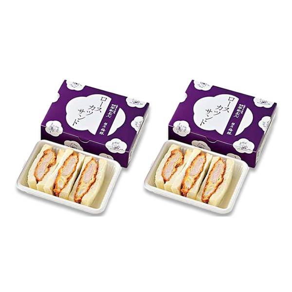 銀座梅林 ロースカツサンド3切×2箱(L7807)【サクワ】　商品画像1