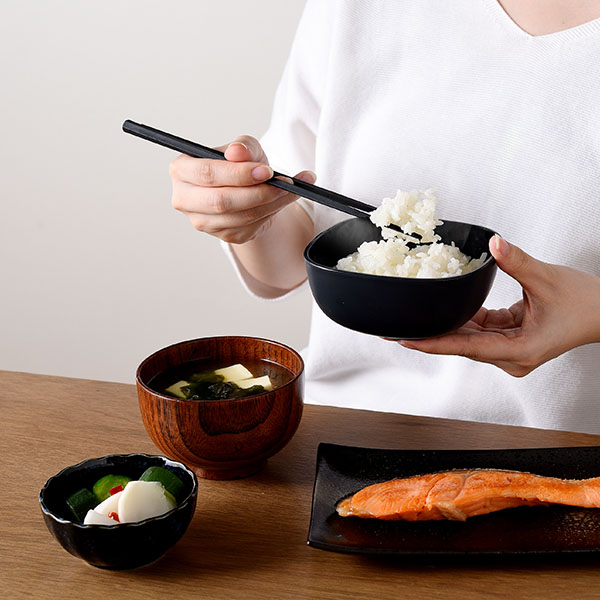 アーネスト ご飯がう米わん ダークグレー 4個組(R8191)【雑貨】　商品画像1