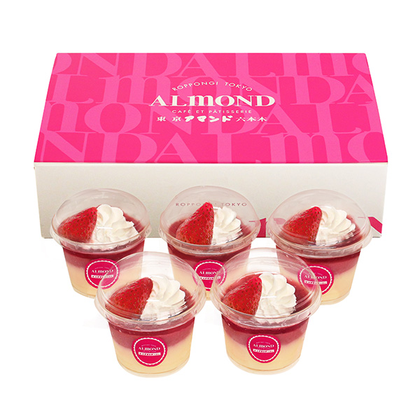 六本木アマンド 苺のプリンパフェ 5個[YF-PP]【イオンのクリスマス】　商品画像1