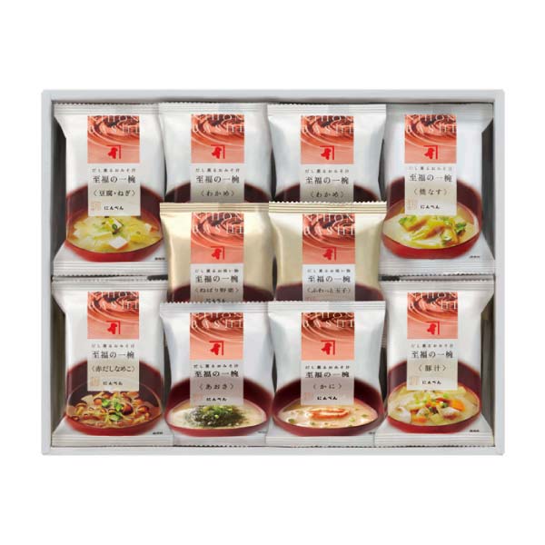 にんべん 至福の一椀 おみそ汁・お吸い物詰合せ【冬の贈りもの・お歳暮】[FDG30N]　商品画像1