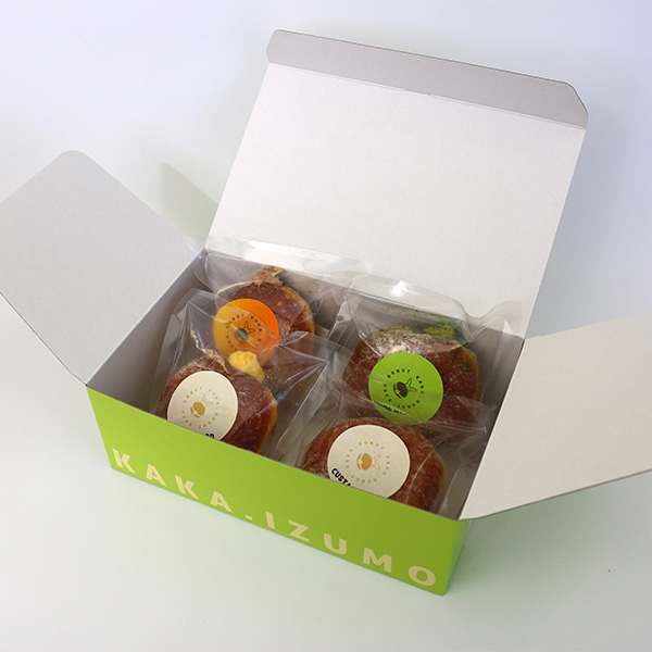島根 KAKA.IZUMO KAKA.DONUT クリーム生ドーナツ 4個セット【冬の贈りもの・お歳暮】【NN】　商品画像1