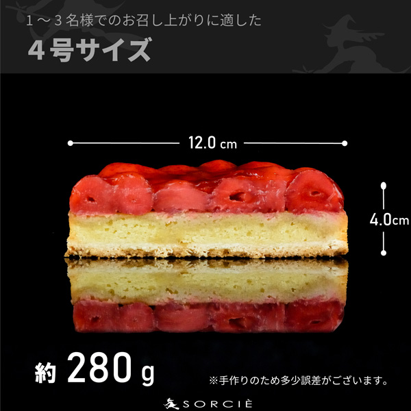 魔法洋菓子店ソルシエ 苺のコンポートタルトケーキ4号 クリスマス飾り付【イオンのクリスマス】　商品画像1