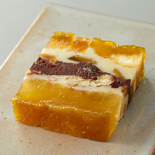 一善や 獅子柚子のミルフィーユ 6個入り(風呂敷包(風呂敷包あり:古代紫) 1箱【年間ギフト】 商品画像1