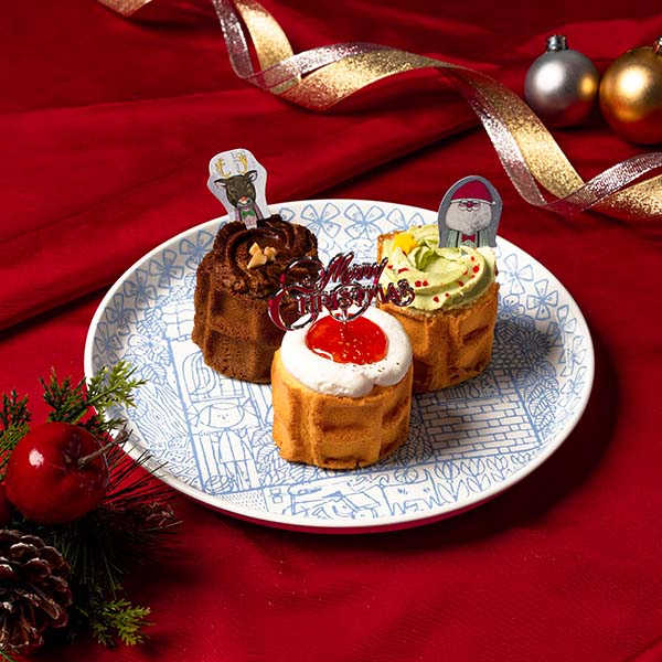 R.L waffle cake 3種のミニクリスマスケーキ 3種 各1個入【イオンのクリスマス】 商品画像1