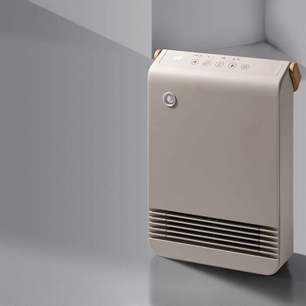 WOOD STYLE 節電/室温センサー付セラミックヒーター グレージュ [CH-T2517GG]【雑貨】　商品画像1