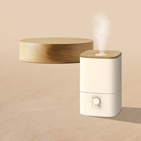 ハイブリッド加湿器「ウッドモイスト」 アイボリー [HB-T2581IV]【雑貨】　商品画像1