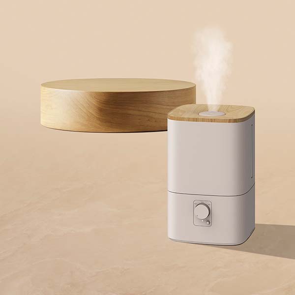 ハイブリッド加湿器「ウッドモイスト」 グレージュ [HB-T2581GG]【雑貨】　商品画像1