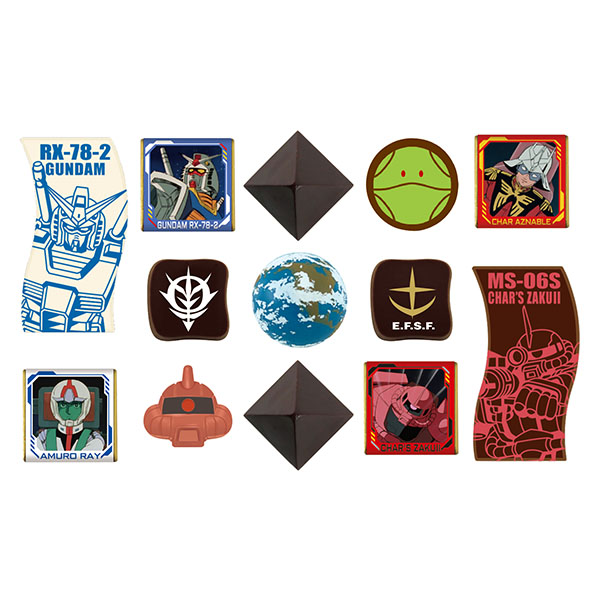 ハート 一年戦争モビルスーツ缶 チョコレート菓子13個入【お届け期間：1月15日〜2月21日】【バレンタイン】　商品画像1