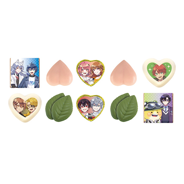 ハート カラフルピーチレクタングルチョコ缶【お届け期間：1月15日〜2月21日】【バレンタイン】　商品画像1