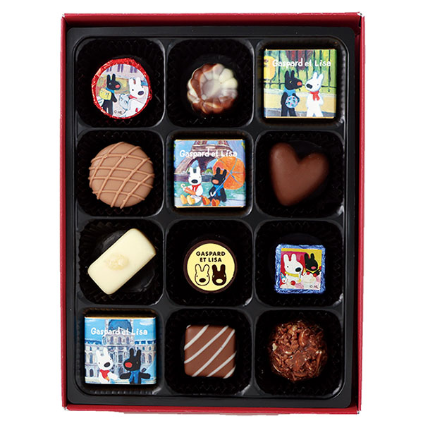 リサとガスパール リサとガスパールのBOOKショコラ 12個入【お届け期間：1月15日〜2月21日】【バレンタイン】　商品画像1