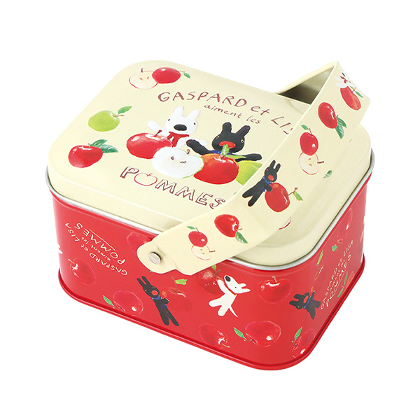 リサとガスパール リサとガスパールのみつ林檎バスケット缶【お届け期間：1月15日〜2月21日】【バレンタイン】　商品画像1