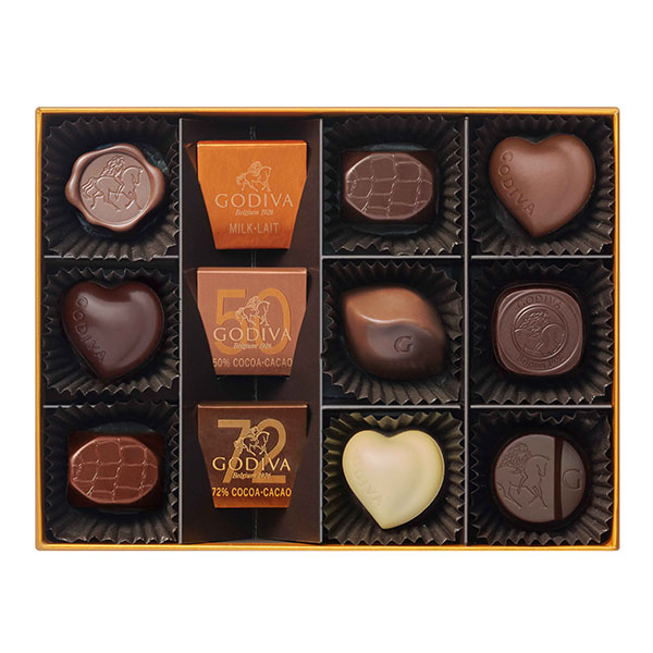 ゴディバ チョコレートアソート チョコレート菓子12粒入【お届け期間:1月15日〜2月21日】【バレンタイン】 商品画像1