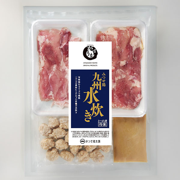 ヨコオフーズ みつせ鶏九州水炊き2-3人前 710g【おいしいお取り寄せ】 商品画像1