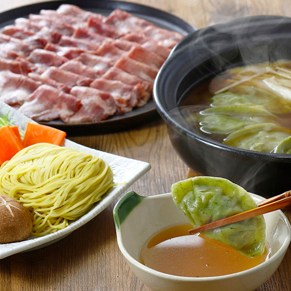 だてなり屋監修 あおば餃子入り牛たんつゆしゃぶしゃぶ(L8056)【鍋まつり】【サクワ】【直送】 商品画像1