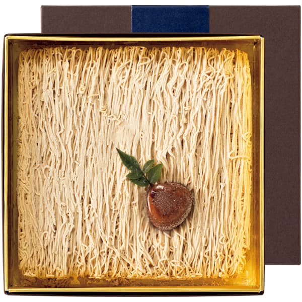 兵庫 菓心谷常 和栗 栗百峰(16cm×16cm)【NN】　商品画像1