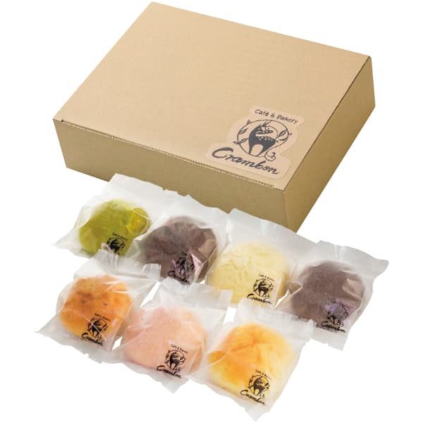 奈良 クラムボン 冷やしクリームパン (角切りリンゴ、ブルーベリー＆カシス、チョコ＆バナナ、抹茶クリーム、いちごミルク、チョコクリーム、カスタードクリーム)【NN】　商品画像1