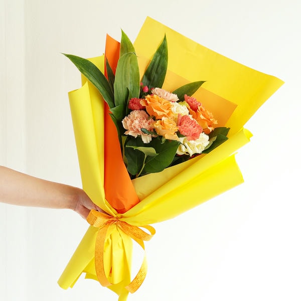 フラメッセブーケM(オレンジ)【花】【年間ギフト】 商品画像1