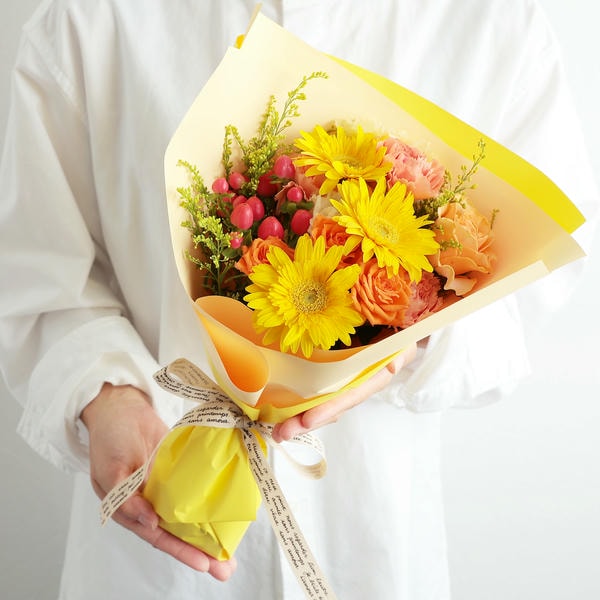そよはなブーケ(おまかせイエロー)【花】【年間ギフト】　商品画像1