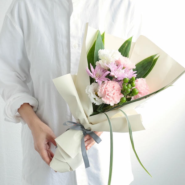 お供え花束「そらね」(ピンク)お菓子セット【花】【年間ギフト】　商品画像1