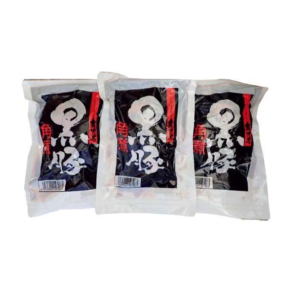 鹿児島県産 黒豚角煮セット 250g×3【九州フェア】　商品画像1