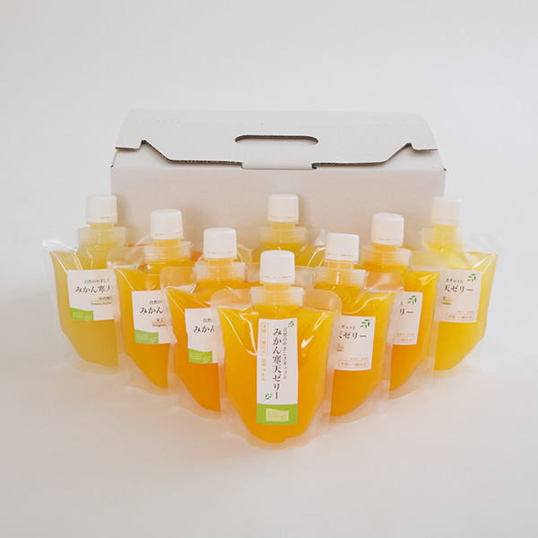 愛媛 農業生産法人(株)ミヤモトオレンジガーデン みかん寒天ゼリーオールスター食べ比べセット 8本(寒天ゼリー 150g×8本)【NN】　商品画像1