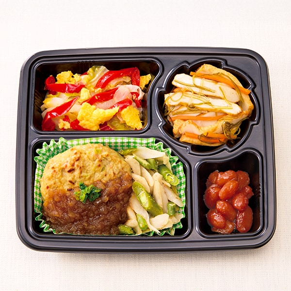 【アウトレット】豆腐ハンバーグのゆず醤油ソースセット(Nバランス御膳B)(L7828)【サクワ】　商品画像1