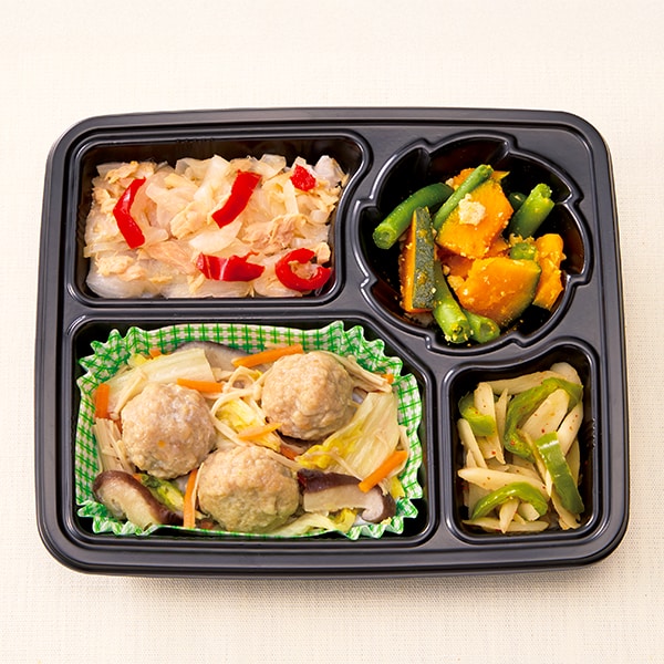 【アウトレット】肉団子と白菜の豆乳スープ煮セット(Nバランス御膳B)(L7829)【サクワ】　商品画像1