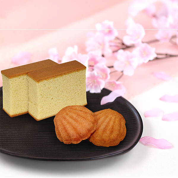 大阪 カステラ銀装 桜かすてら・マドレーヌ詰合せ 桜かすてら(5切れ)2、マドレーヌ(4個入)【春の贈りもの】【NN】　商品画像1