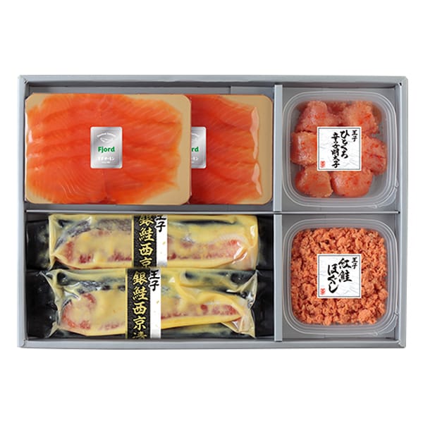 王子サーモン スモークサーモン・切身海の幸詰合せ [(N)HSB50)【母の日】　商品画像1