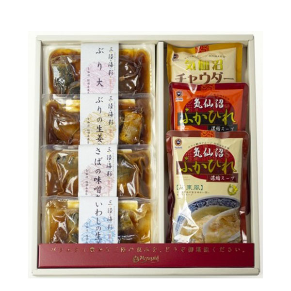 阿部長商店 ふかひれスープ＆煮魚惣菜ギフト[STM-SA1]【父の日】　商品画像1