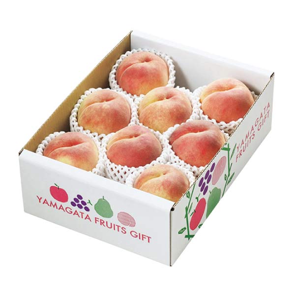 山形県産 白桃 秀 2kg箱(お届け期間：8/21〜8/31)【夏の贈りもの・お中元】　商品画像1