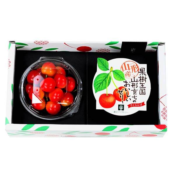 山形県産 早出しさくらんぼ、佐藤錦とサクランボゼリー【限定100点】【お届け期間：5月18日〜6月10日】【おいしいお取り寄せ】　商品画像1